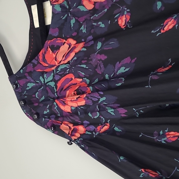 Anthropologie Maeve Linen blend gardenia floral blouse - Picture 2 of 6